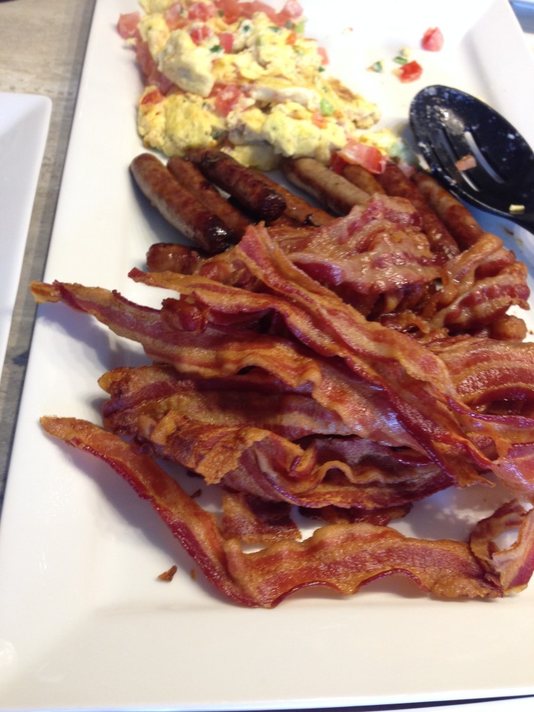 Eggs, Bacon and Sausage Breakfast