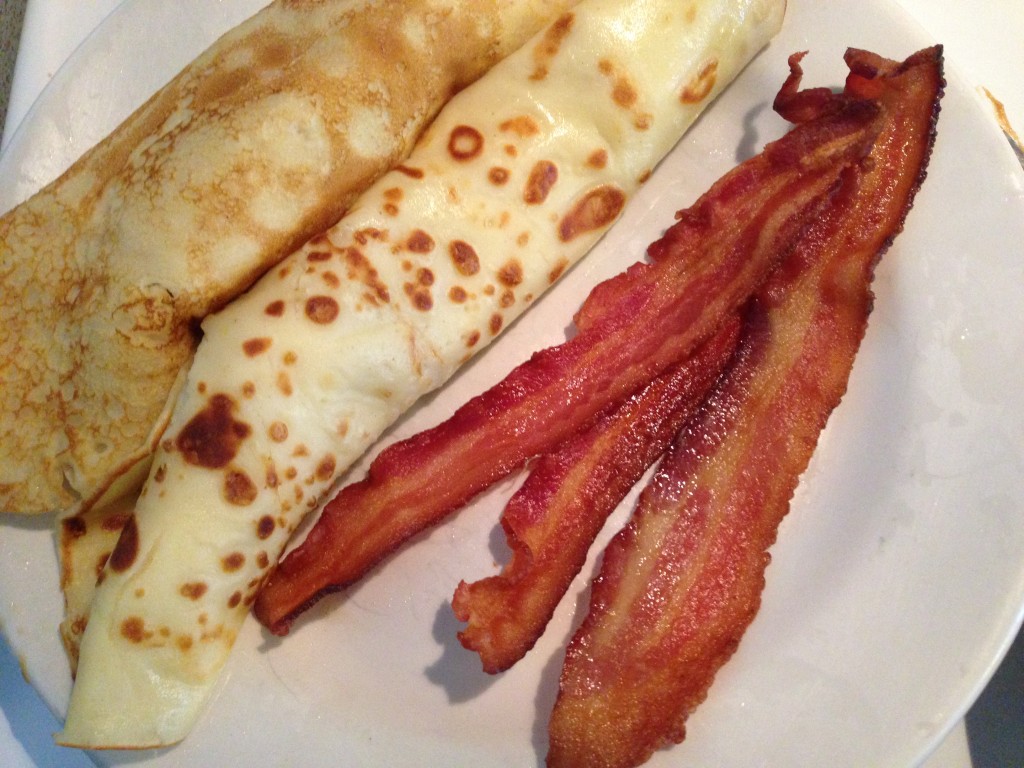Breakfast Crepes & Bacon