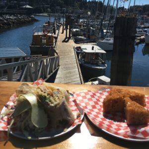Albacore Tuna Wrap and Mac & Cheese