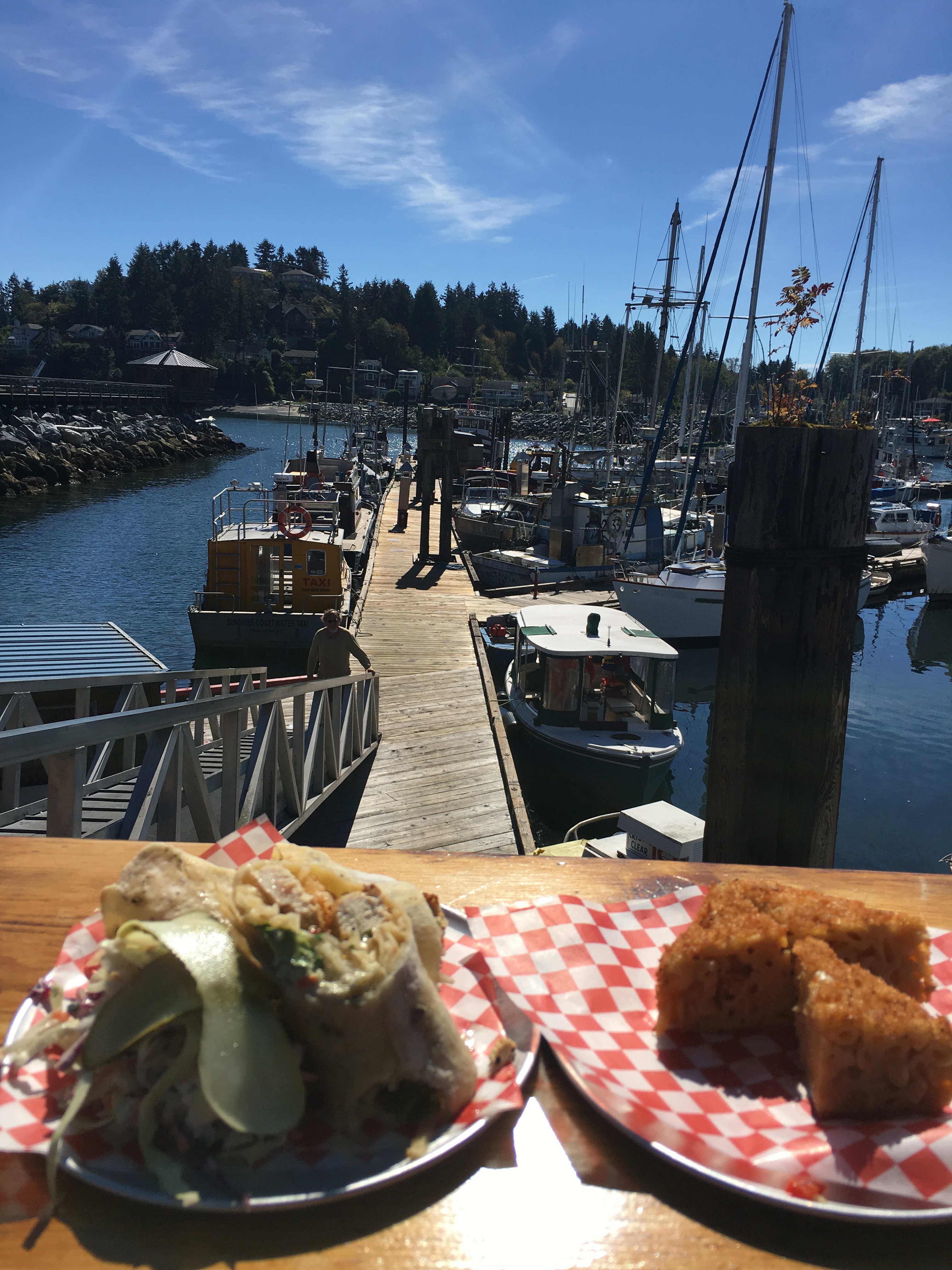 Albacore Tuna Wrap and Mac & Cheese