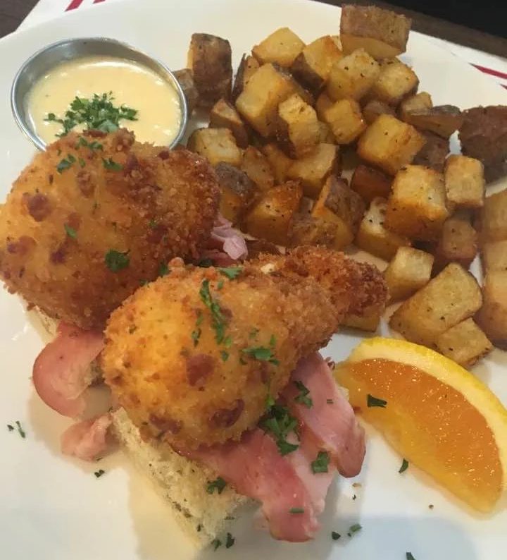 Crispy Bacon Crusted Poached Eggs