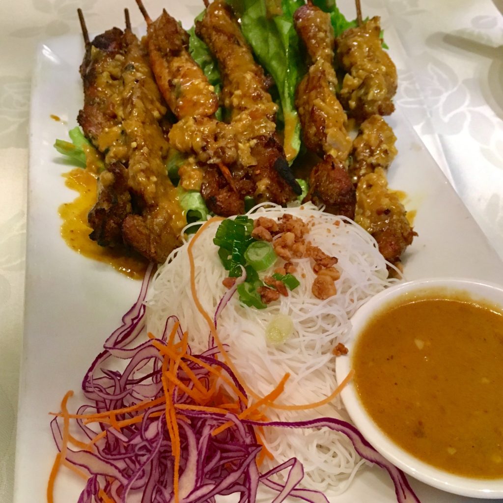 Chicken Satay with Peanut Sauce