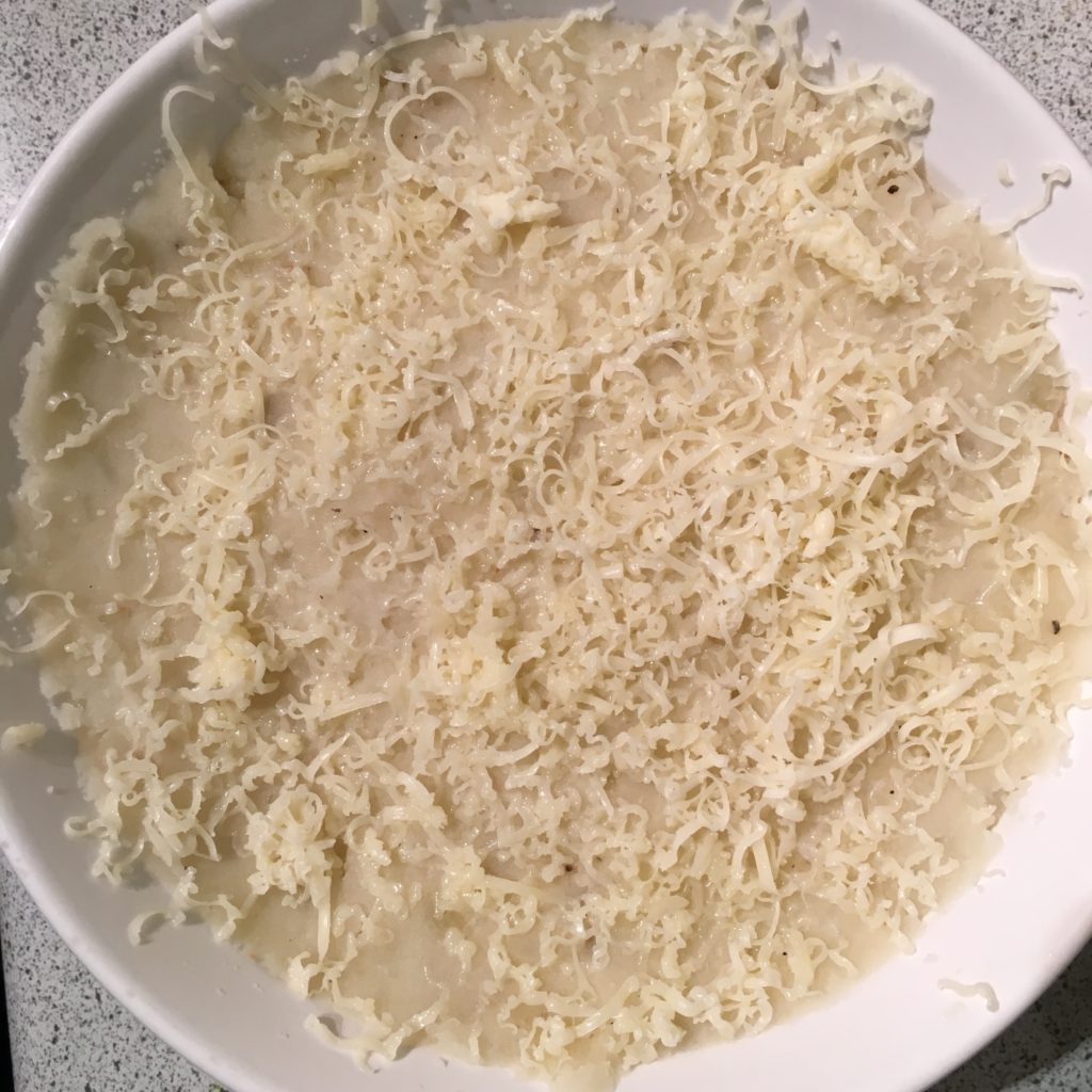 Shepherd's Pie with White Cheddar Cheese Topping